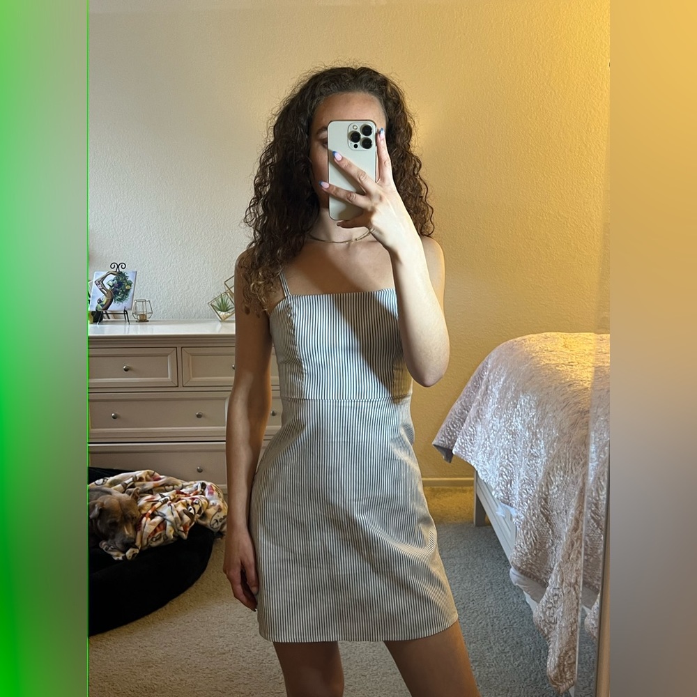 URBAN OUTFITTERS- striped mini dress